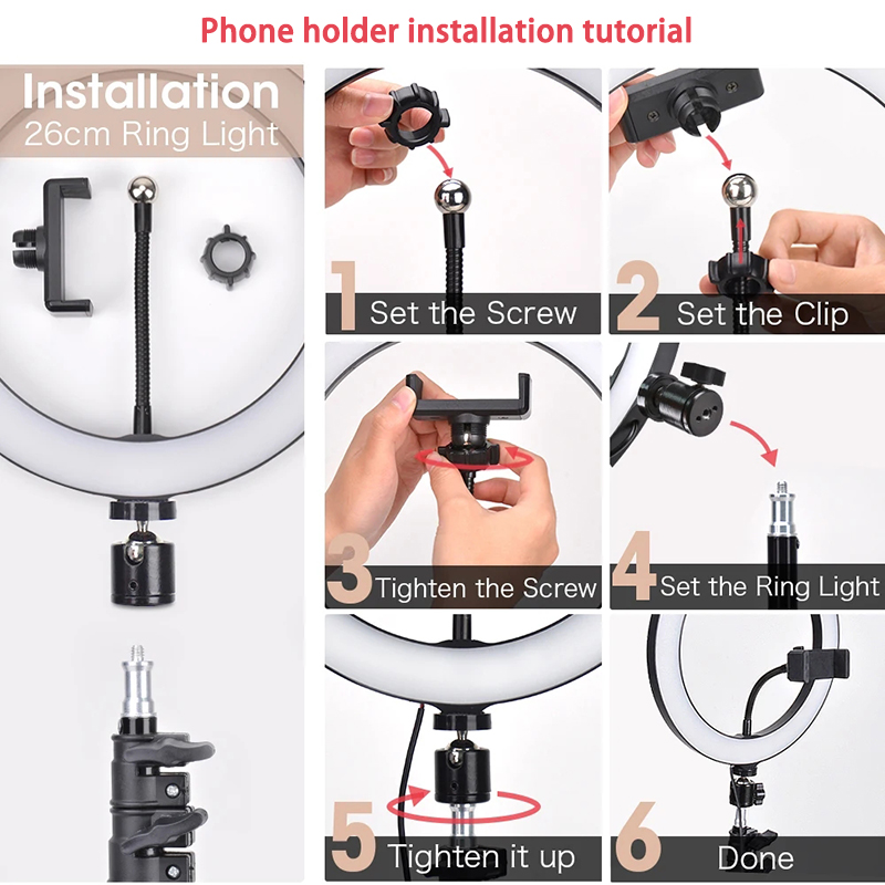 Video Light 16/26/33cm Selfie  - огляд і ціна Photography Lighting Description